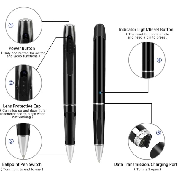 Мини секретная камера ручка ручка